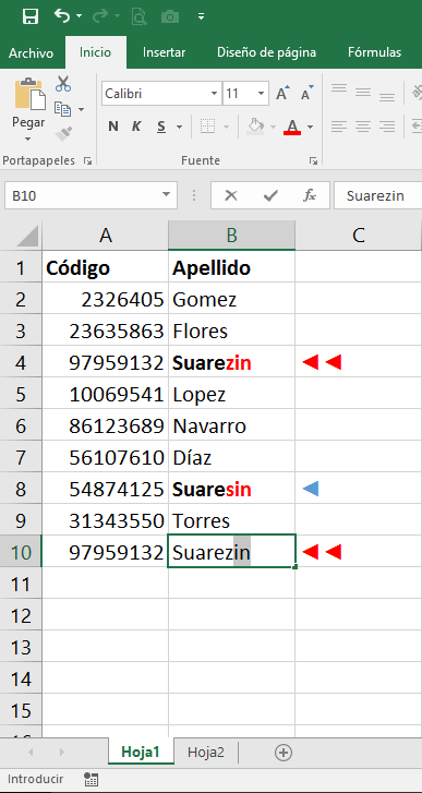 Auto completar y Lista desplegable (automática) en Excel