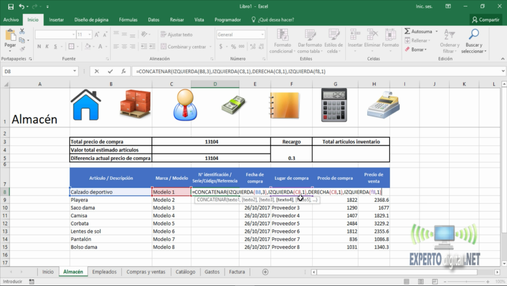 funciones anidadas en excel