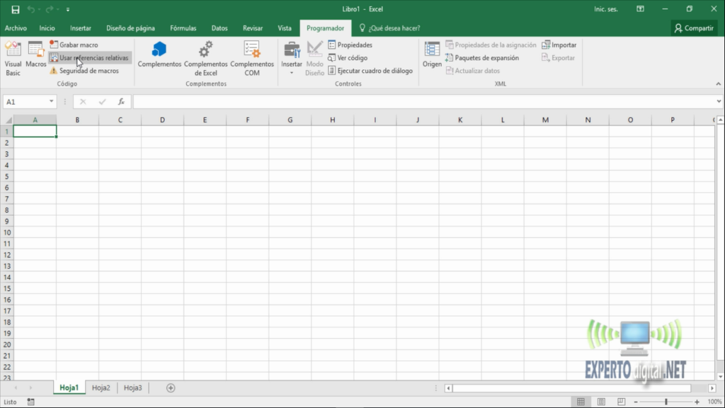 usar referencias relativas en excel