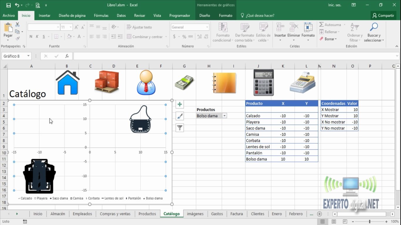 grafica de dispersion en excel
