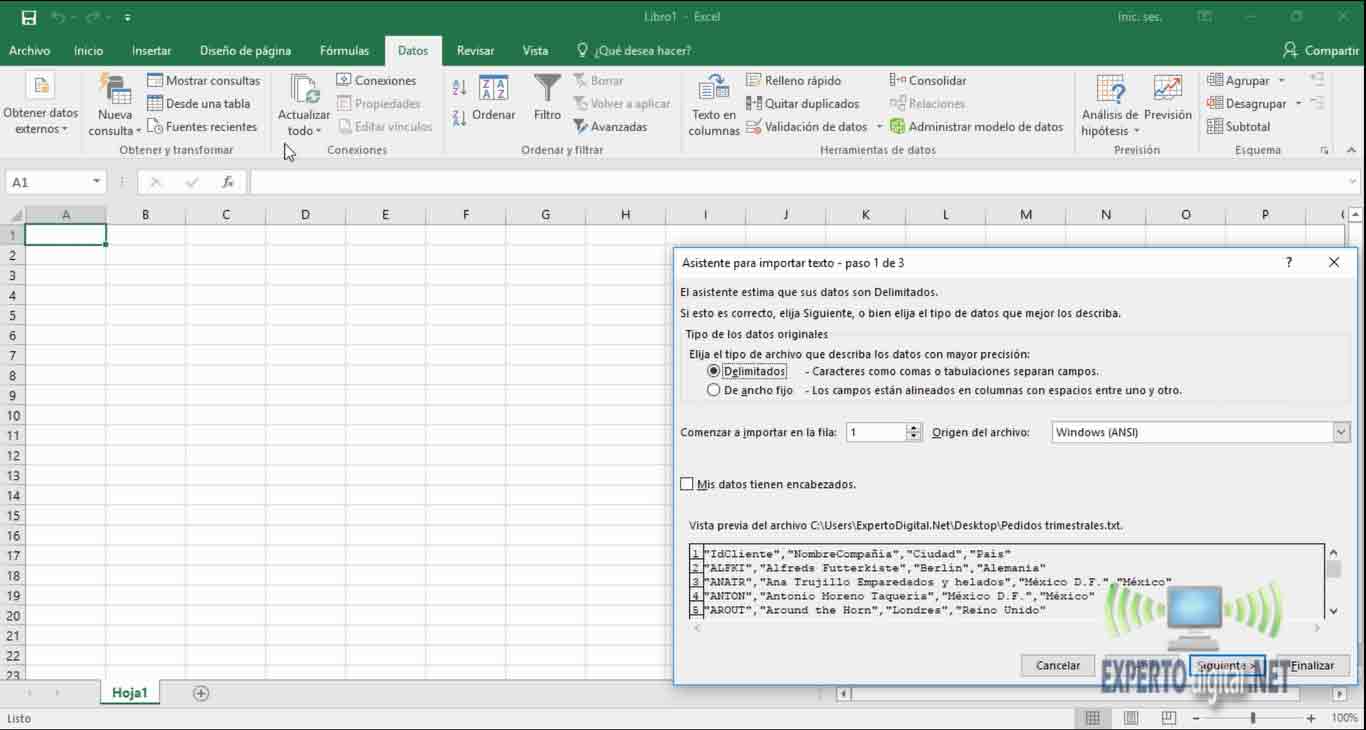 excel-asistente-para-importar-texto